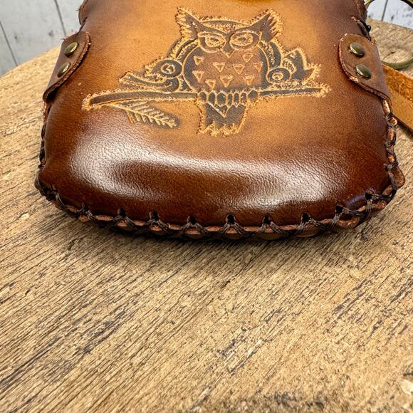 Genuine Leather Owl Wristlet Wallet Leather Coin Purse NEW FAST SHIP - Picture 7 of 8